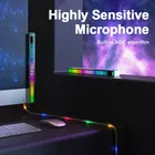 Музыкальсветильник световая палочка, активируемая голосом, 32 бит, RGB, звуковая панель спектра, пикап окружающего диджея, светодиодный дисплей, ритм-пульс, цветной сигнал