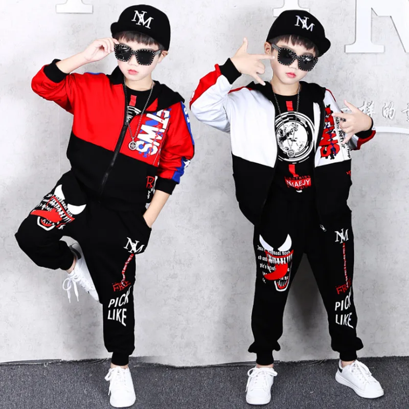 Спортивный костюм для мальчиков 4 14 лет на весну/осень|Комплекты одежды девочек| |