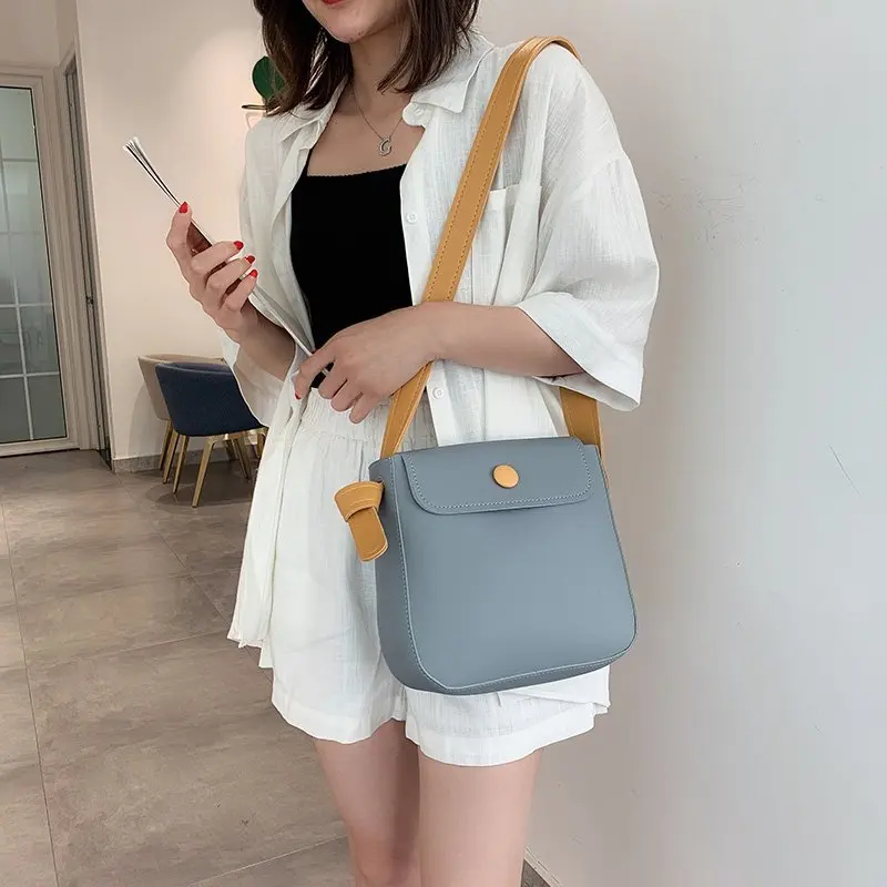 

Women Shoulder Bag Imitation Leather Fashion Ladies Diagonal Bag Lightweight Youth Daily Bags Green Simple Style