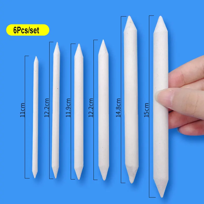 

6Pcs/Set Sketch Paper Wipe Brush Smudge Erase Correction Pen Highlight Blooming Effects Art Drawing Tool For Artist