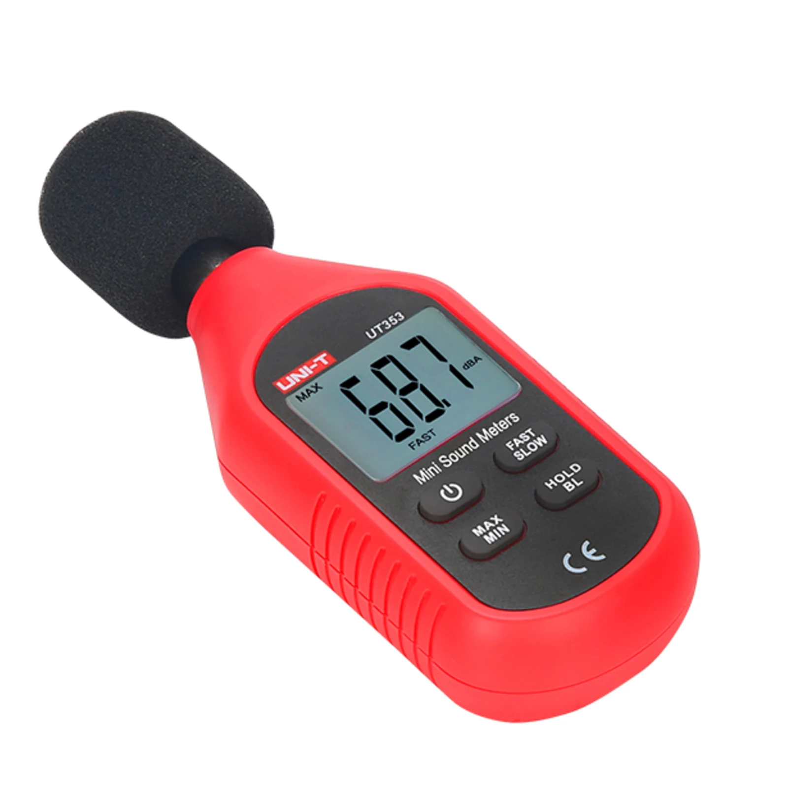 

UNI-T UT353 30-130dB Audio Measuring Instrument Alarm Digital Sound Level Meter Noise Tester Sound Detector Decible Monitor