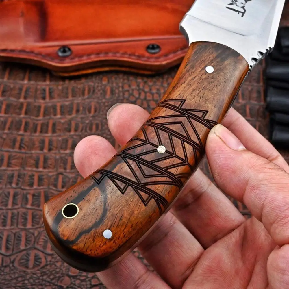 Нож для выживания Full Tang инструменты в дикой природе стальной нож DC53 с