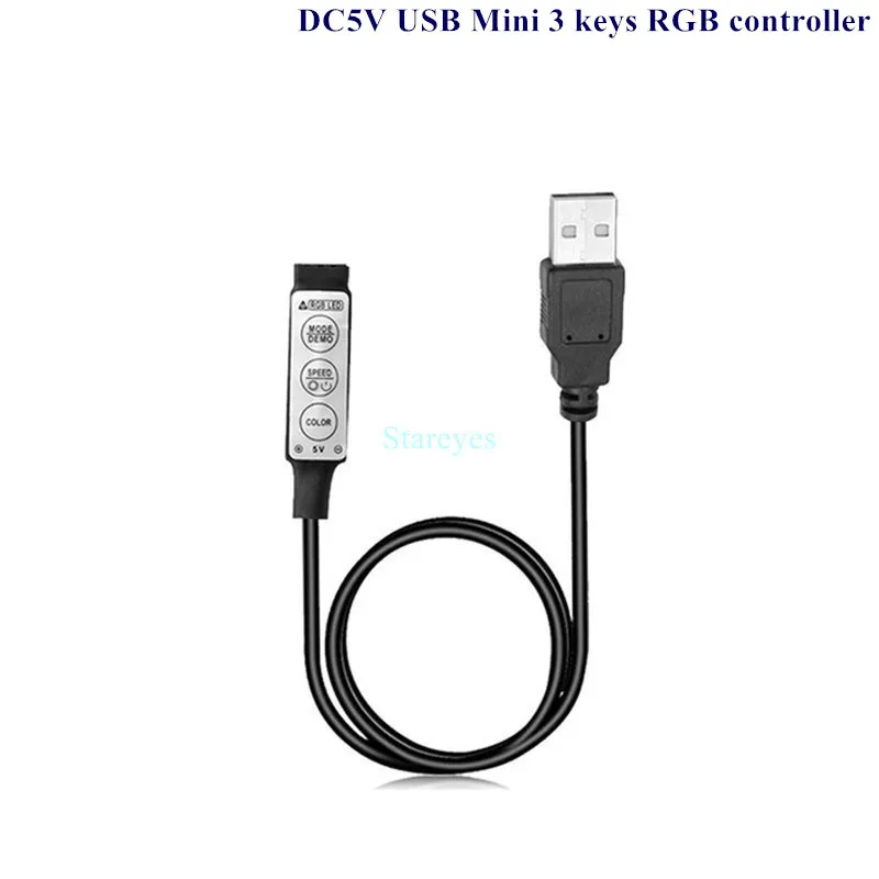 30 шт. DC5V USB светодиодный RGB Управление Ipad Mini 3 клавиши Диммер ИК 24 RF 17 клавиш Bluetooth