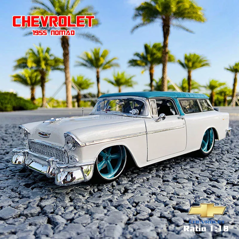 Винтажная классическая модель автомобиля Maisto 1:18 1955 Chevrolet NOMAD из сплава в стиле