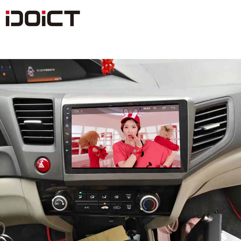 IDOICT Android 8 1 IPS 2G + 32G автомобильный DVD плеер GPS навигация Мультимедиа для Honda Civic радио
