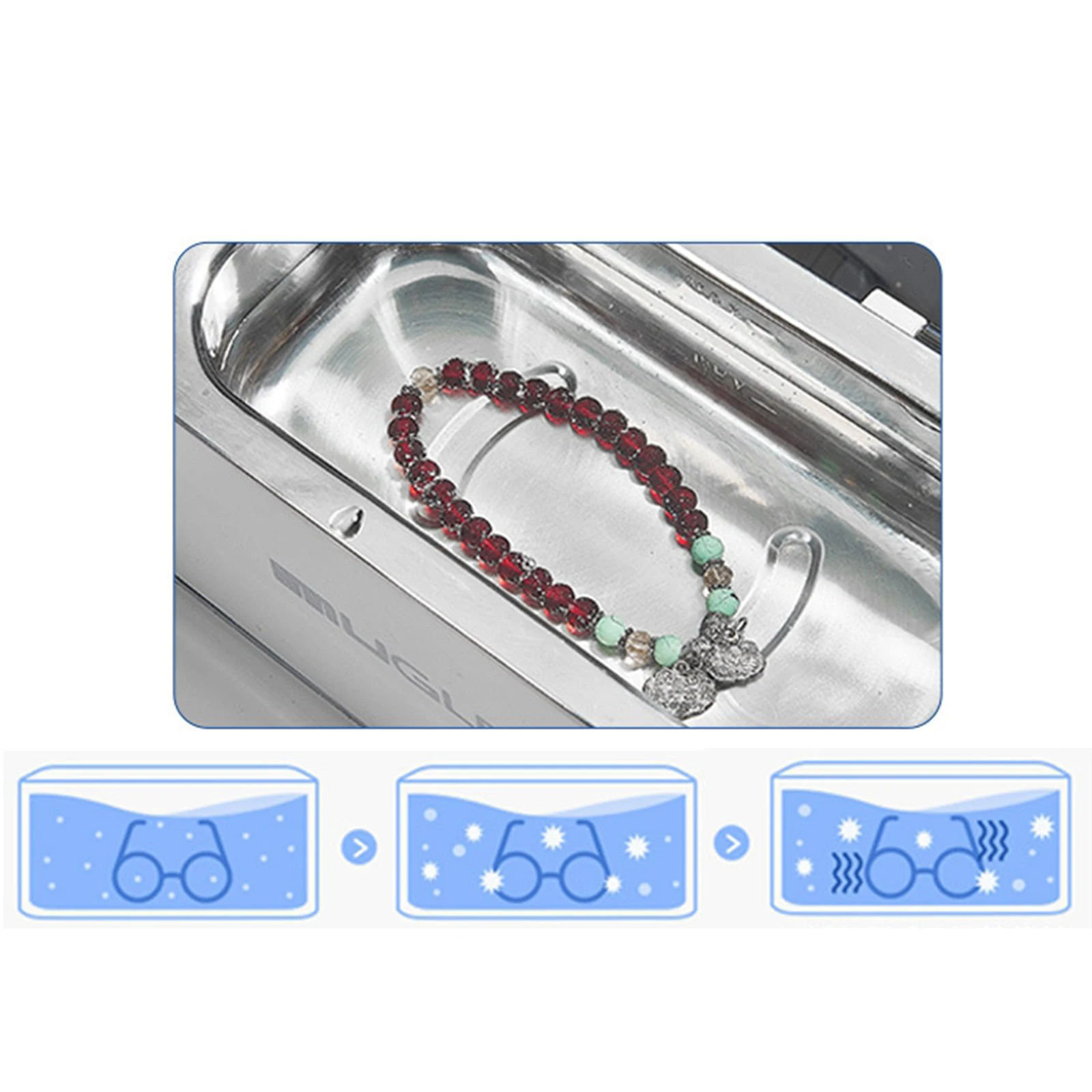 Профессиональный Ультразвуковой очиститель ювелирных изделий с цифровым