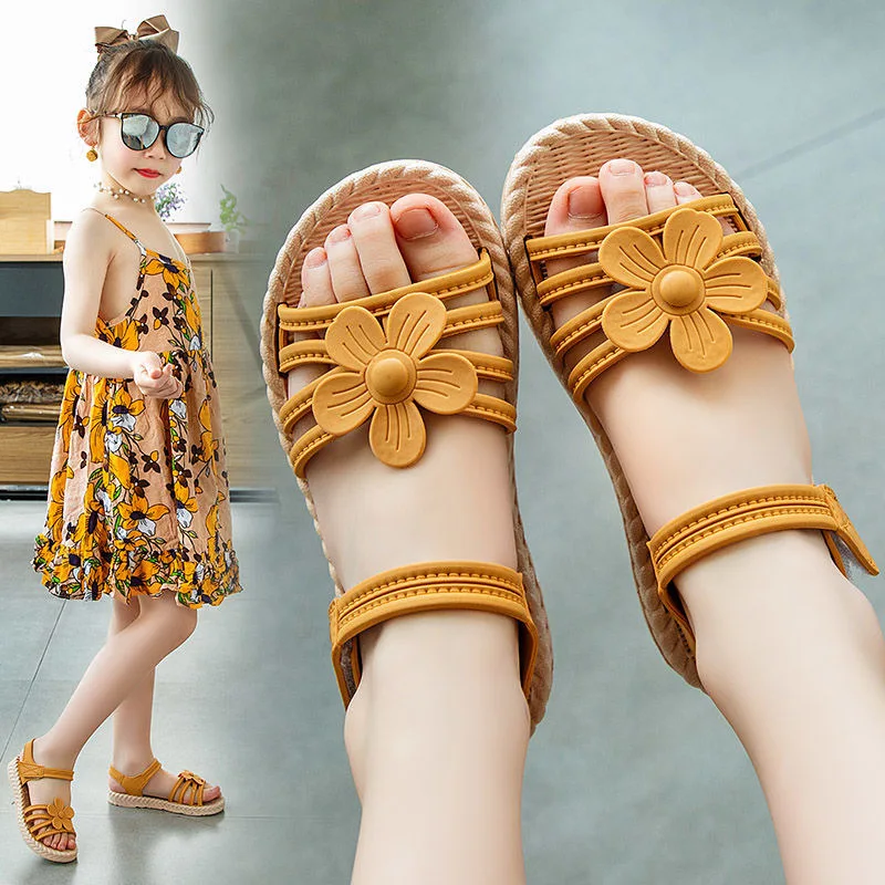 Girls Sandals Summer New Children's Fashion Soft Bottom Princess Shoes Little Girl Baby Shoes Wild Style new