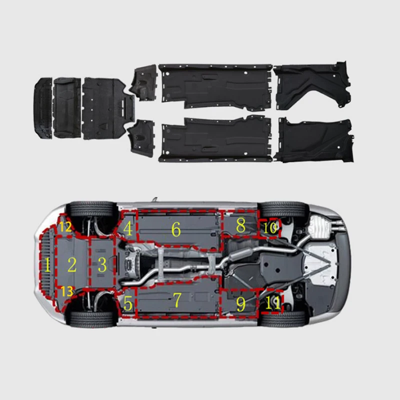 

Easy installation fit for Audi A6 LC7C8 A7 chassis body engine gearbox lower guard plate plastic lint high quality Guard plate