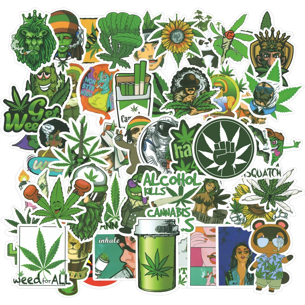 

10/30/50PCS Cartoon Green Spoof Character Graffiti Sticker Notebook Guitar Bike Skateboard Gift Toy Waterproof Sticker Wholesale