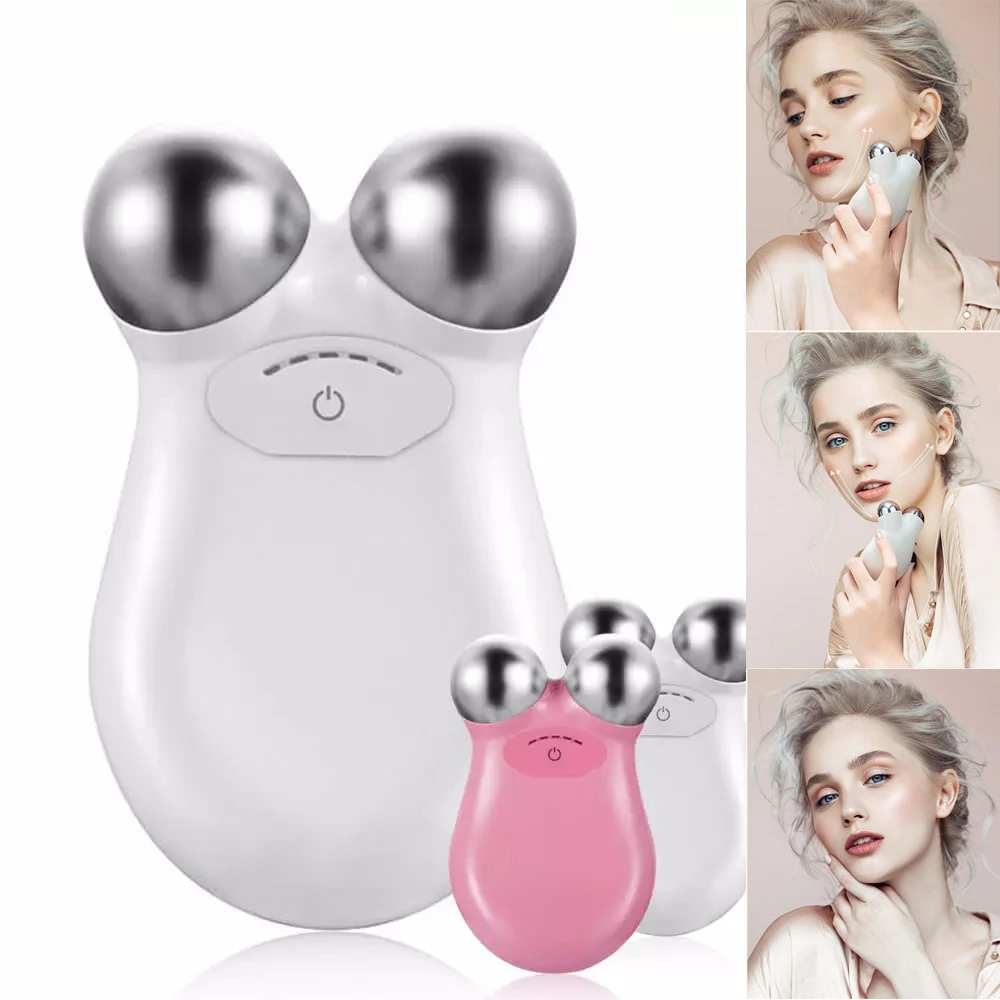 

Face Lifting Beauty Machine EMS Micro Current Roller Massager Wrinkle Remover Firming Facial Massage Skin Care Face Lift Tool