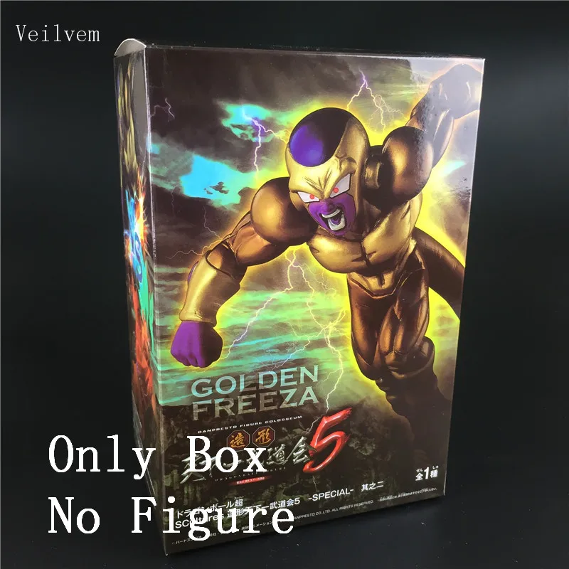 Dragon Ball Z Resurrection F Golden Frieza freeza морозильник против Гоку фигурка модель игрушки ПВХ Коллекционная кукла - Цвет: only box no figure
