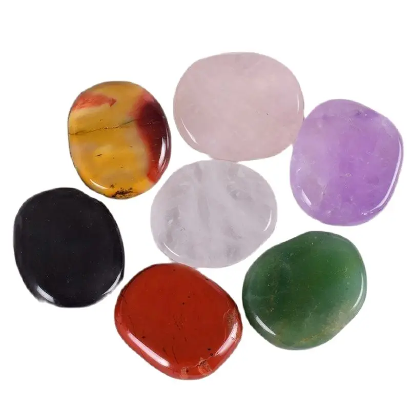 Лечебный массаж пальмовый камень 7 шт./компл. натуральный для медитации спа рейки