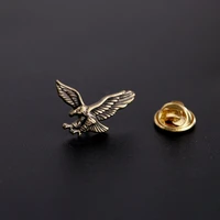 2pcs novelty eagle lapel pin vintage brooch pin collar pins for women men suit shirt decoration badge pin fashion accessories