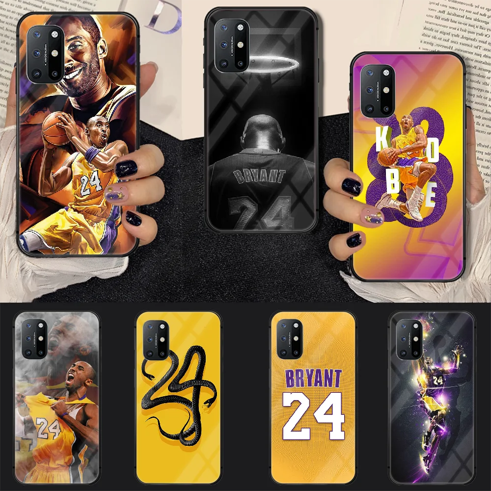 

Basketball Kobe Phone Tempered Glass Case Cover For Oneplus 5 6 7 8 9 Nord T Pro Prime Hot Back Hoesjes Cell