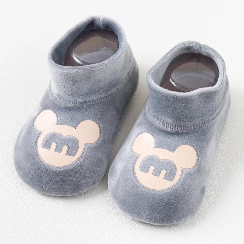 Носки для пола носки малышей нескользящие с мультяшным рисунком дома осень и