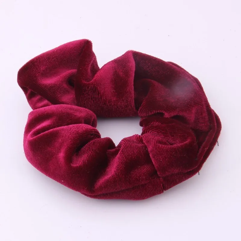 Модные женские резинки для волос из однотонной ткани эластичная лента для волос Мягкий бархатный цветок конский хвост держатели для женщин большие резинки
