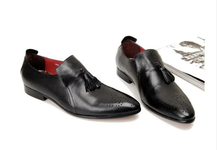 Деловая воздухопроницаемая парчовая парча с острым носком Повседневная офисная