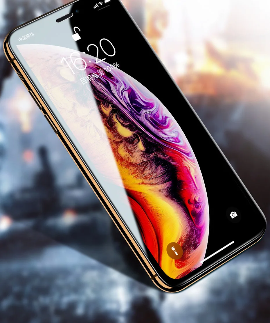 15D полное защитное стекло с закругленными краями для iPhone 7 8 6 6S Plus, закаленное защитное стекло для X XR XS Max