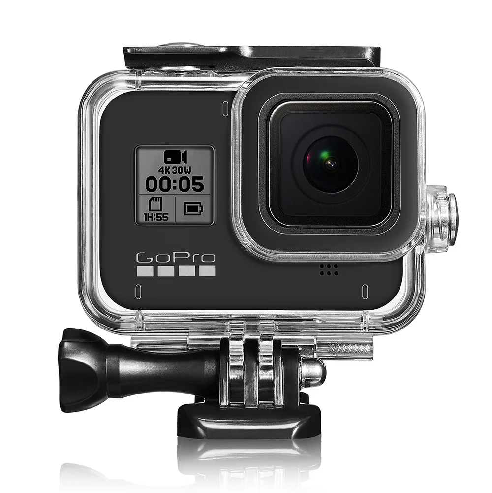 2020 новый набор аксессуаров для Gopro Hero 8 Водонепроницаемый корпус + Защитная пленка