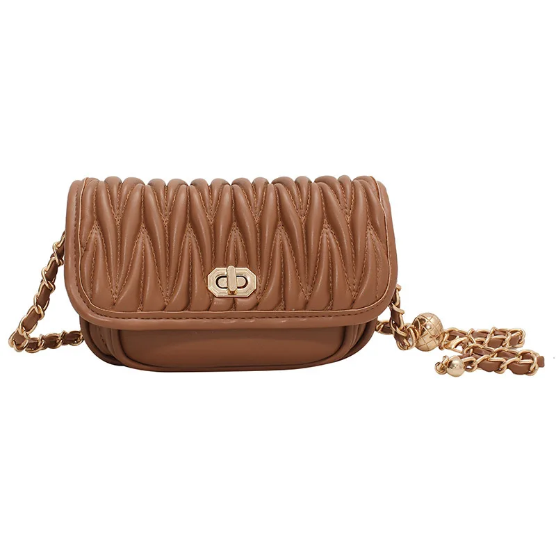 

Bag Summer 2021 New Trendy Fashion European and American High-quality Ladies Fold Shoulder Bag Chain Messenger Small Square Bag