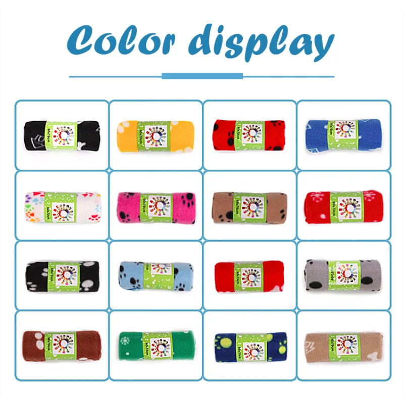 Одеяло для собак и кошек мягкая кровать матрас сна Флисовое одеяло мелких