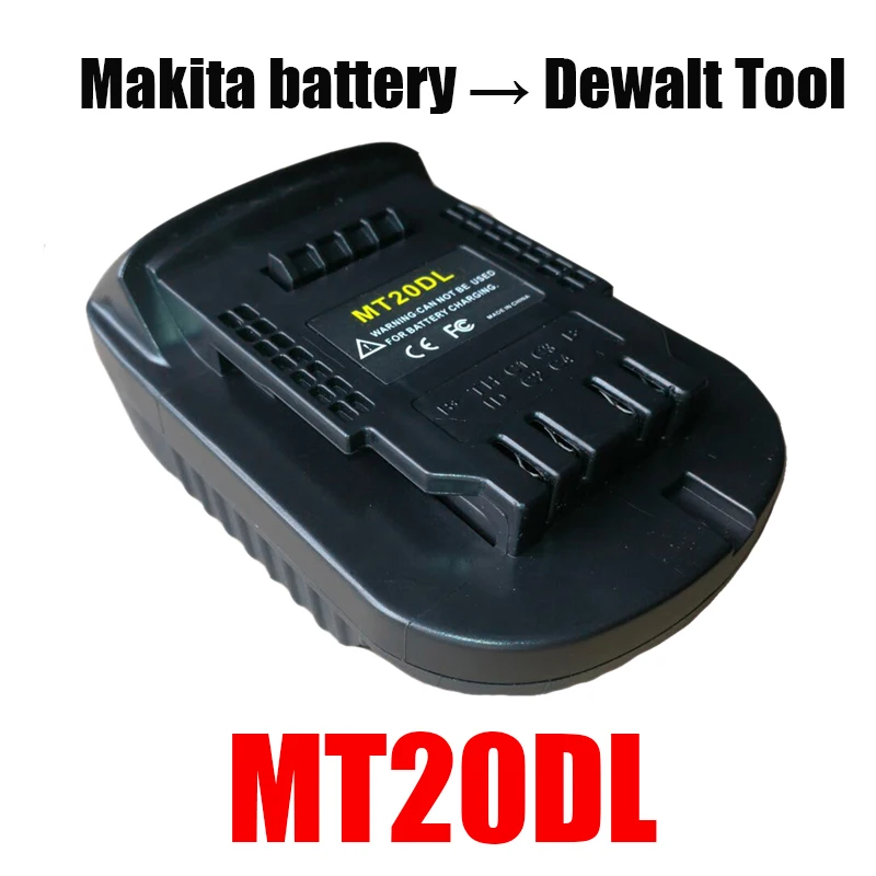 

Адаптер для электроинструмента MT20DL Makita Battery to De walt Tool Bl1830 Bl1860 Bl1815 to Dewalt 18 в 20 в