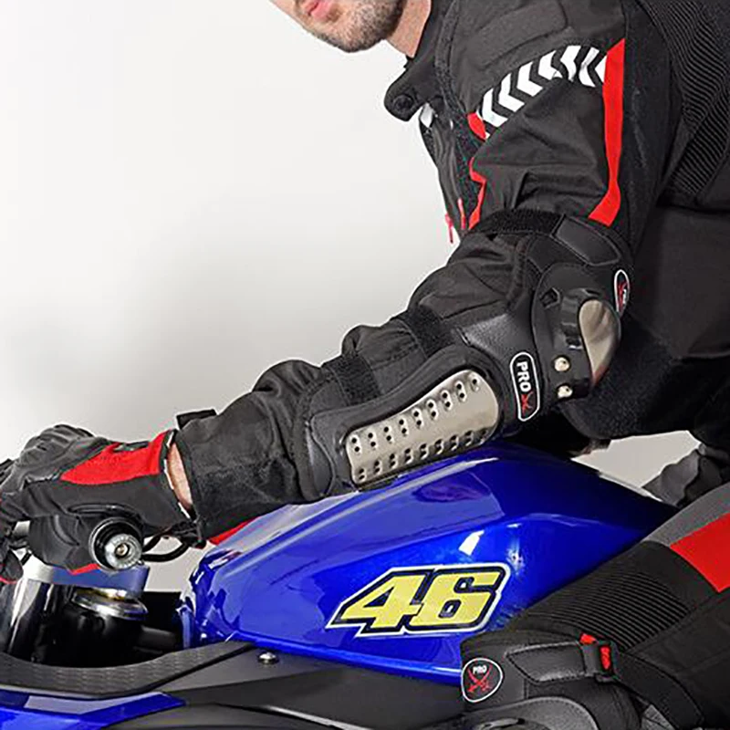 Мотоцикл защитная накладка Нержавеющая сталь налокотник наколенники для