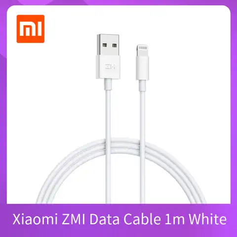Кабель для передачи данных Xiaomi ZMI, 1 м, белый, для iphone, Ipad, сертификация MFI, кабель для зарядки и синхронизации данных для iPhone X, XS Max, XR, быстрая за...