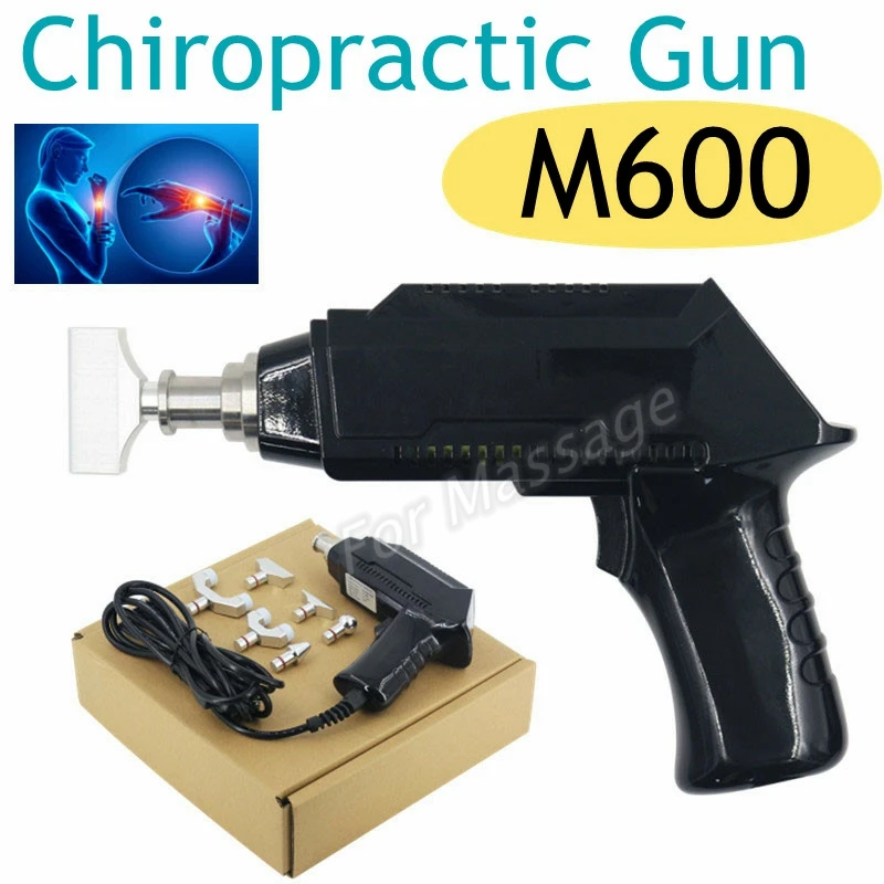 

Electric Chiropractic Adjusting Tool Adjustable Bone Spine Correction Gun Activator Cervical Massage 600N Black 2021 New