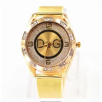reloj mujer luxury brand gold and silver ladies watch fashion crystal ladies watch gold metal mesh ladies quartz watch relogio