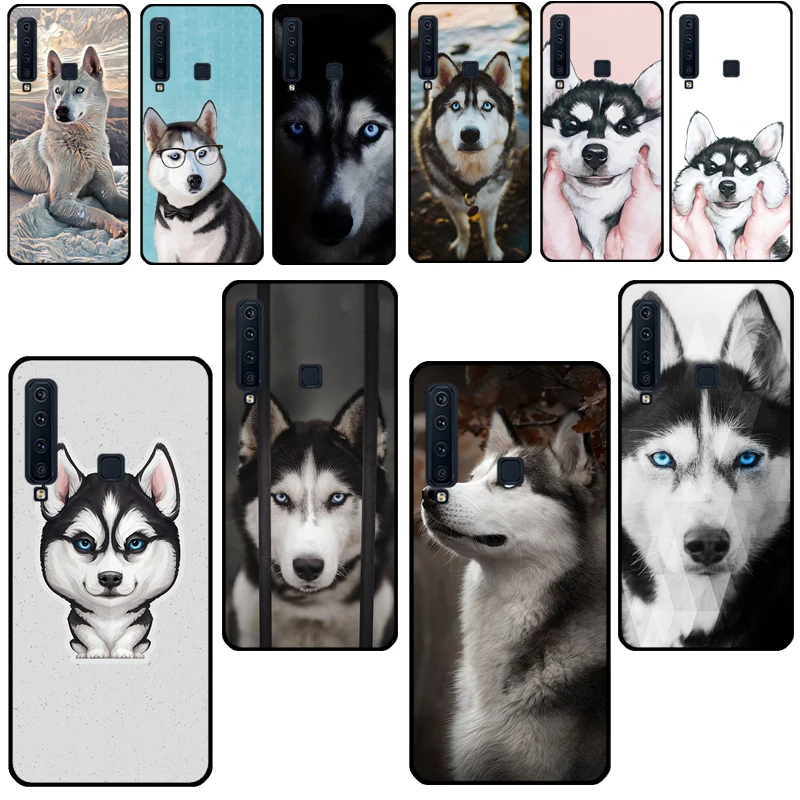 Животное Хаски милый щенок для телефонов Samsung Galaxy J7 J3 J5 2017 A3 A5 2016 J4 J6 A6 A8 Plus J2 Core J8 2018.