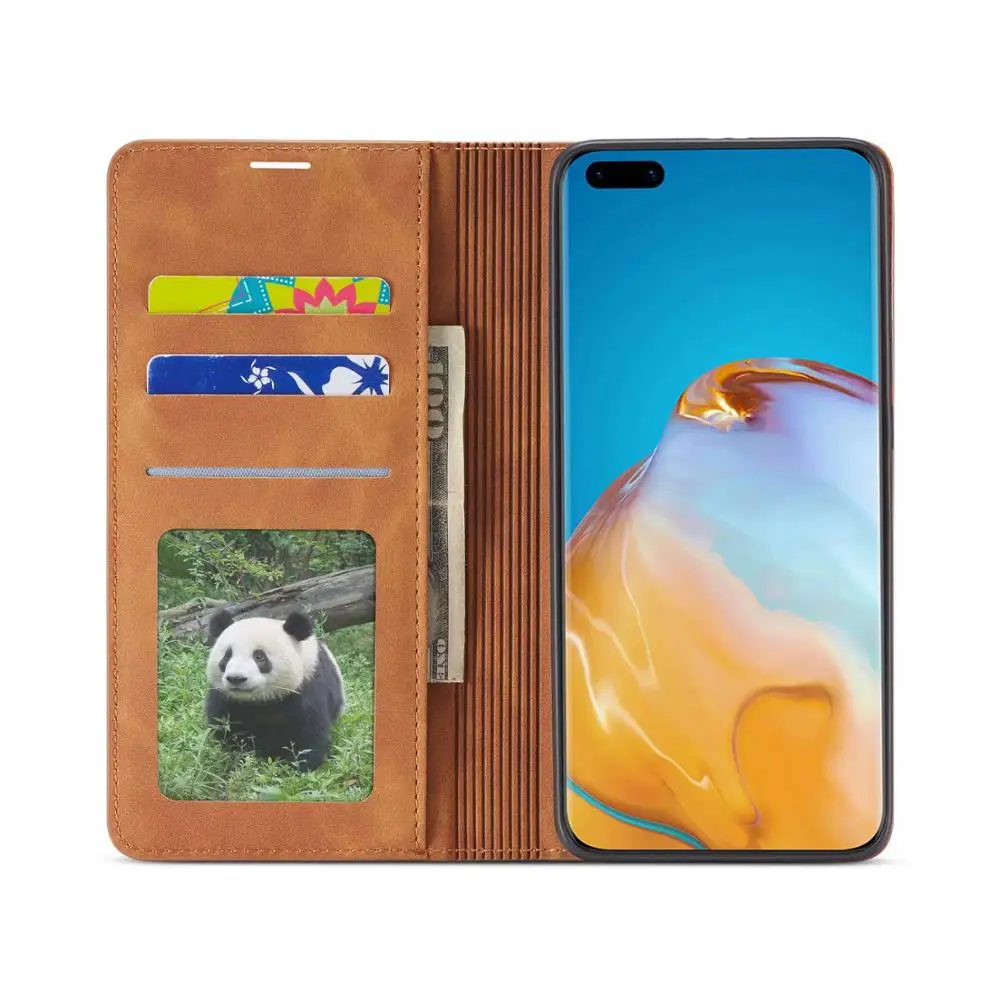 Роскошный Магнитный кожаный чехол для Huawei Mate 20 30 Pro P20 P30 Lite P40 P Smart Plus 2019 Nova 7i 5i