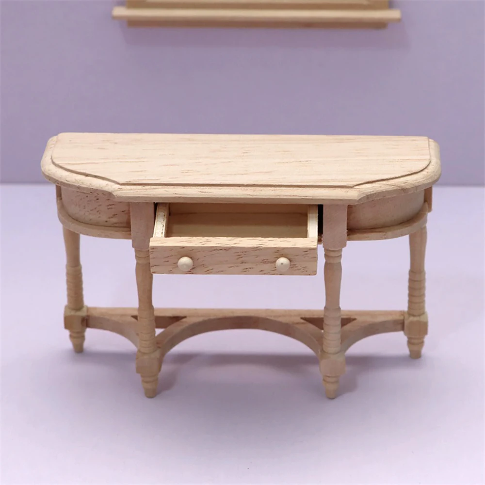 Миниатюрные аксессуары для кукольного домика 1/12 деревянная мини-консоль