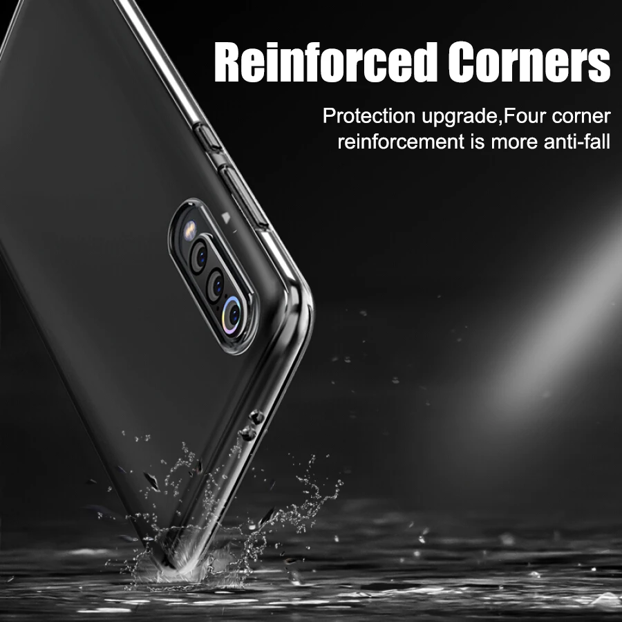 Прозрачный тонкий мягкий чехол из ТПУ для Xiaomi mi Red Note 5 6 7 Pro Plus A2 Lite A3 8 9 9T SE Max 3 S2 x 2s K20