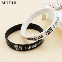 kpop bigbang gd one of a kind candy color silicone sport bracelet women best friend rubber wristband men jewelry pulsera gift