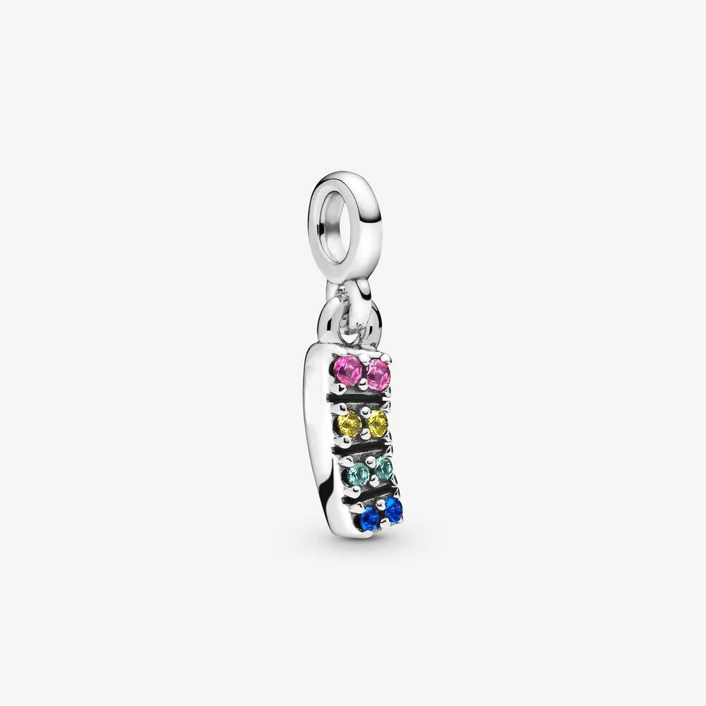 925 пробы Серебряный 24 стиля My Loves Girl Pride Smile висячий Шарм Fit pandora Me Link браслет с подвеской DIY ювелирные изделия - Цвет: NE0019