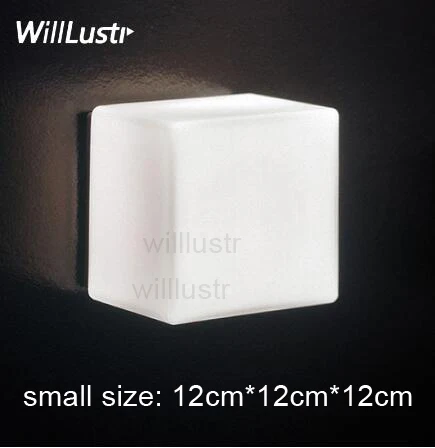 Willlustr Cubi Бра Лампа для отеля, ресторана, дверной проем, крыльцо, туалетный светильник, новинка Ufficio Stile, современный светильник - Цвет абажура: small size