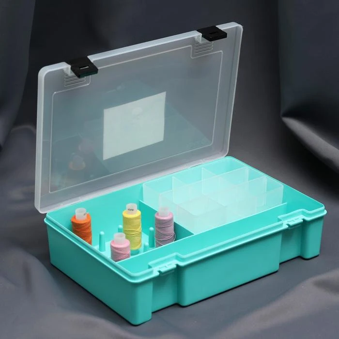 Organizer 27.4 x 18.8 6.5 cm box Storage room for needlework Sewing haberway Home supplies arts crafts and DIY Craft Arts Garden | Дом и сад