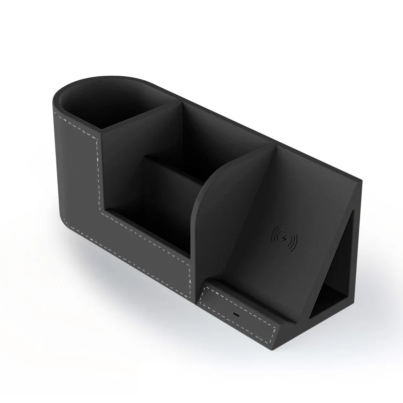 

Wireless Charger Desk Organizer Fast Charging Station for IPhone XS Max XR X 8 Plus Samsung S10 S9 S8 Pencil Pen Pad Holder