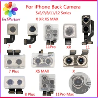 original test back rear camera for iphone 5s 6s 7 8 plus back camera main lens flex cable camera for iphone 11 12 x xr xs max