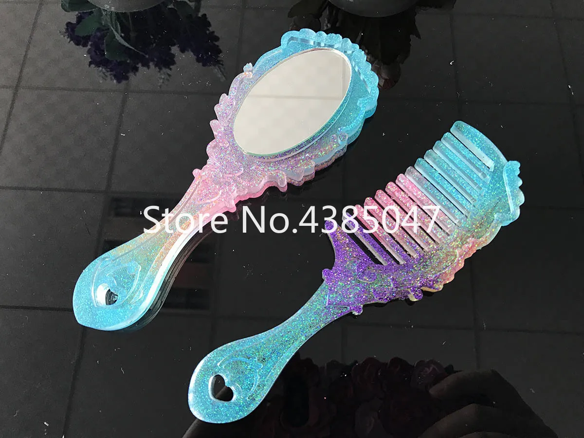 1 шт. зеркальная силиконовая форма для расчески изготовления украшений сделай