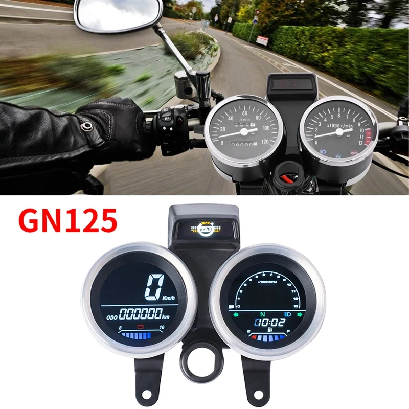 

Digital Meter Assembly for Suzuki GN 125 Speedometer Odometer Gauge Gear Indicator Motorcycle Meter Instrument