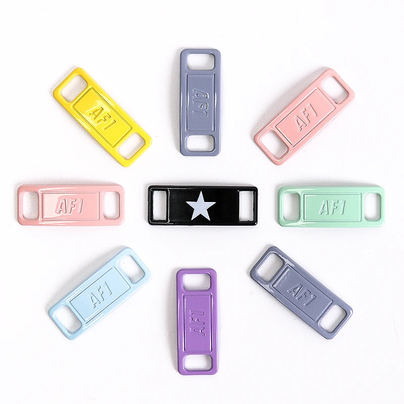 

1 pair (2pcs) Shoelaces buckle High-quality metal material DIY sports shoes Shoe decoration AJ/AF Shoelaces buckle