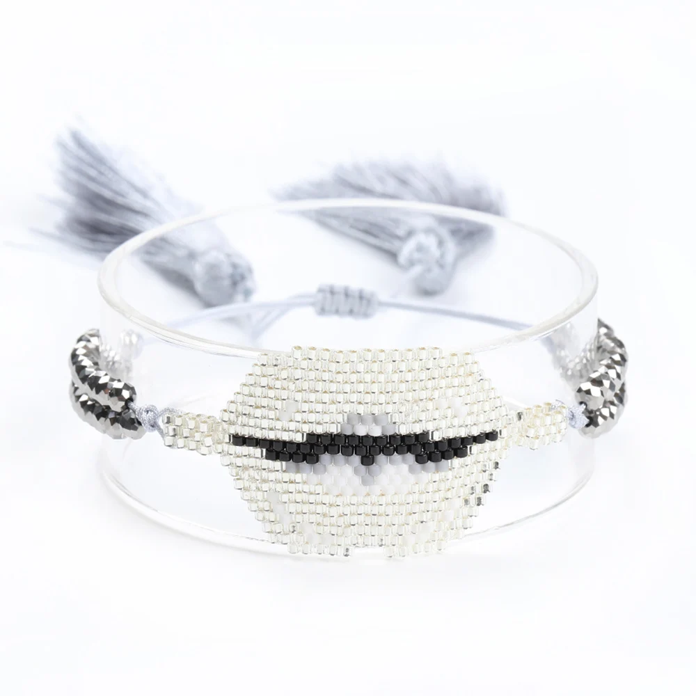 

Go2boho Lip Bracelet For Girl Miyuki Bead Pulseras Women Jewelry Crystal Beaded Jewellery Handmade Woven Bracelet Wholesale