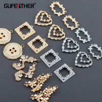gufeather m1007jewelry accessoriespass reachnickel free18k gold rhodium platedcopperjewelry makingdiy earrings10pcslot