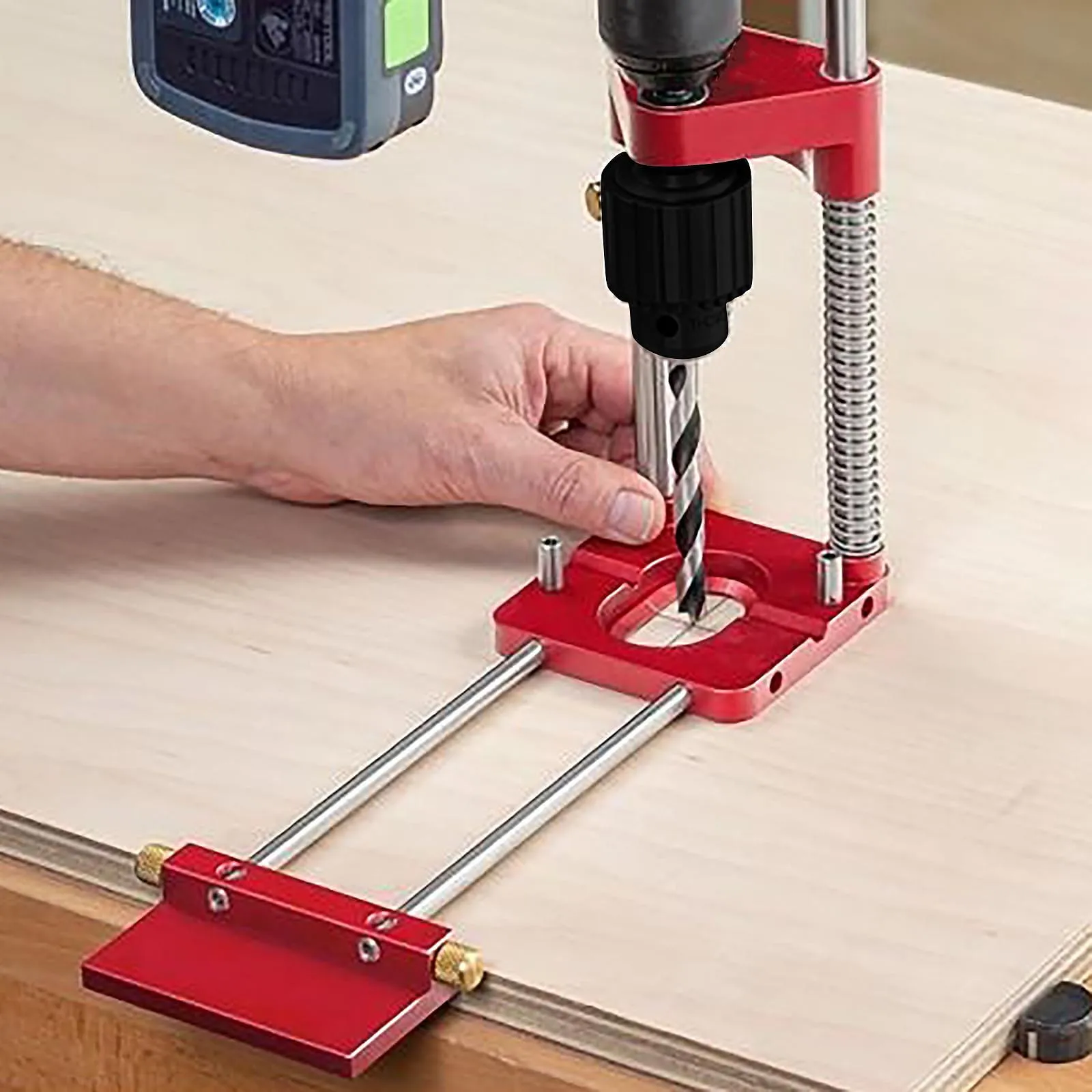 

Drill Guide Wood Boring Drilling Machine Portable Drilling Locator Woodworking Drilling Locator Drilling Guide Woodwork Tools