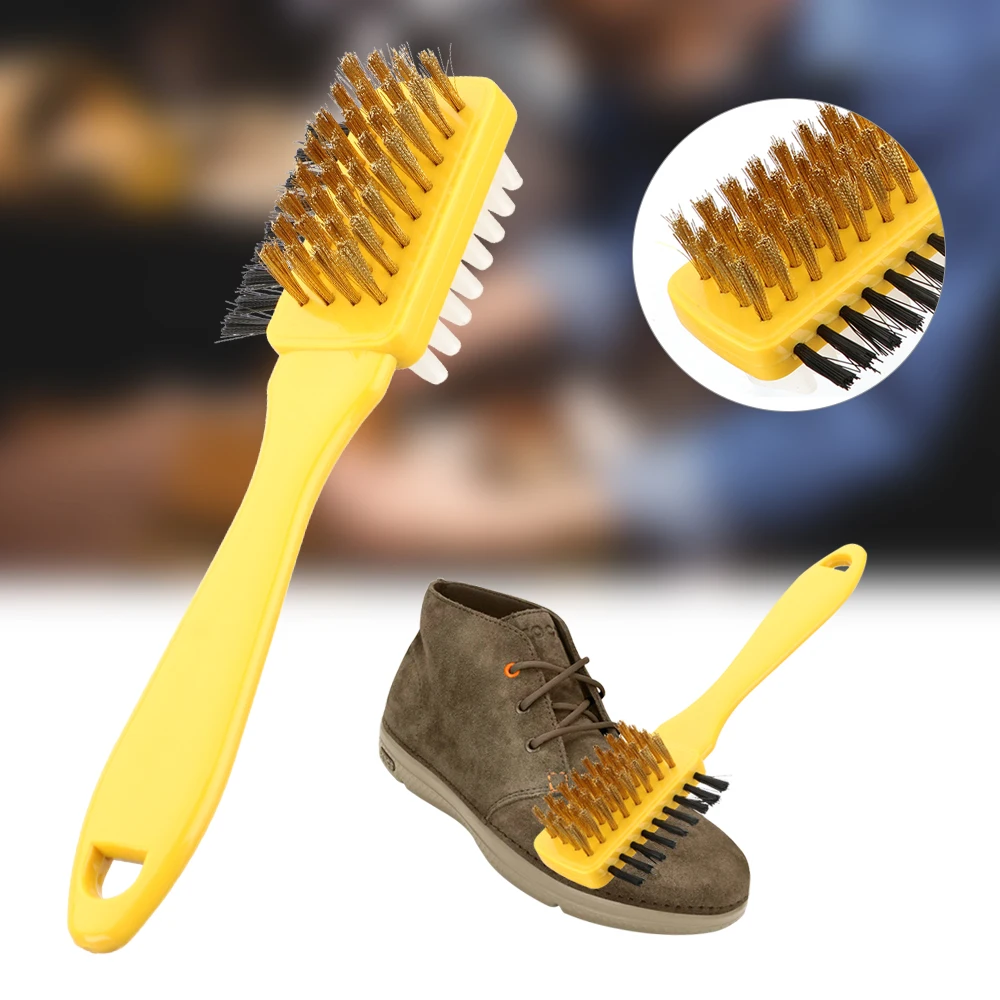 

1pc Handbag Brushes Suede Nubuck Shoes Boot Cleaner 3 in 1 Shoe Brush Clean Scrubber Cleaning Brush & Rubber Eraser Set