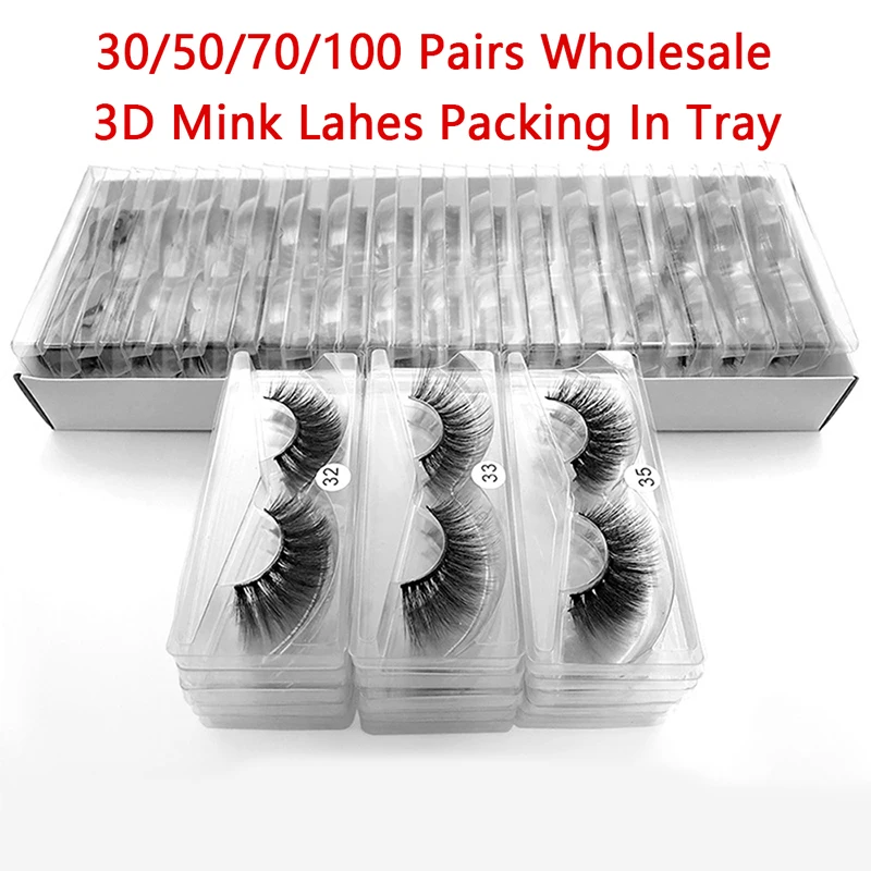 

Mink Eyelashes Wholesale 10-100PCS 3D Mink Lashes Natural Mink Eyelashes Pack False Eyelashes Makeup False Lashes In Bulk