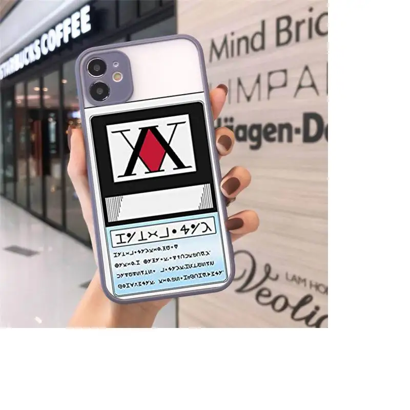

Hunter X hunter Phone Case Matte For iPhone 12 Mini 11 Pro XR XS Max 7 8 Plus X Hard PC Back Cover