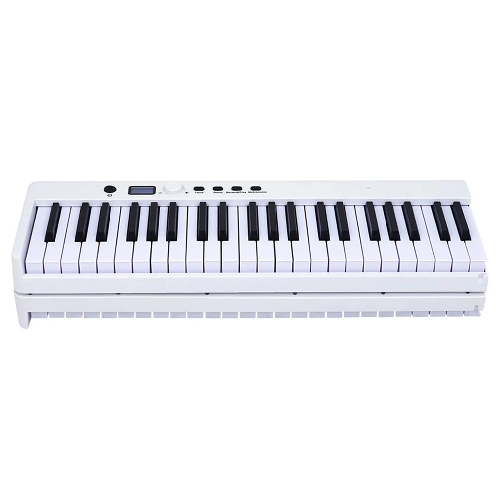 Portable Electronic Organ 88-key Folding Electric Piano Keyboard Musical Instruments Rechargeable Battery With Sustain Pedal